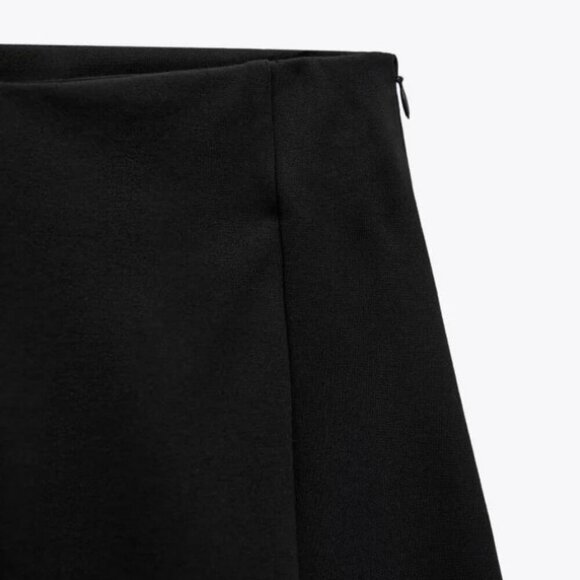 ZARA LAYERED MIDI SKIRT BLACK SIZE XXL 9212/466/800 - Picture 3 of 4
